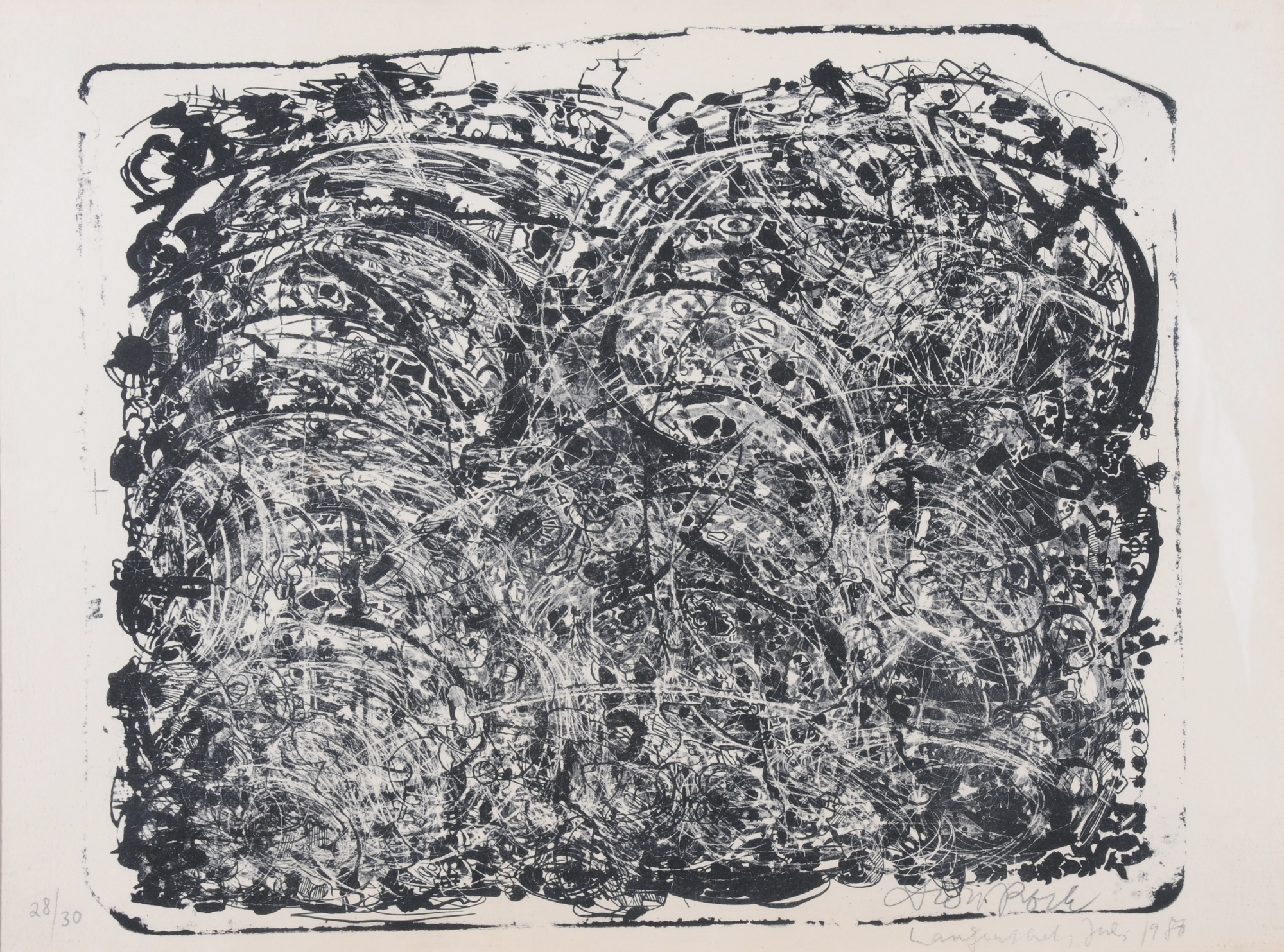 Dieter Roth, 2 sheets: Euro-Chinesischer Porzellanstein, 1986; Porzellanstein III, 1986