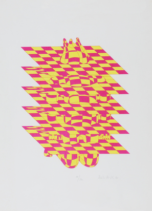 2 sheets: Ein Gefangener, 1972; Nasenbohren am Klavier, 1974
