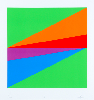 3 sheets from  "Transcoloration in fünf Quadraten"