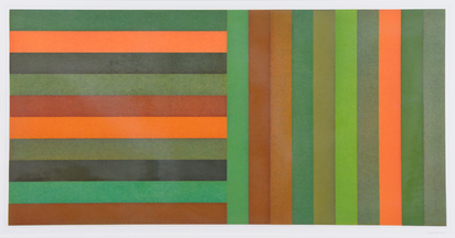 Blatt aus "Horizontal Colour Bands and Vertical Colour Bands"