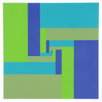 4 sheets from " Richard Paul Lohse - Sechs Serigrafien"