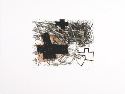 3 sheets: Creu i cor; Peu; Untitled