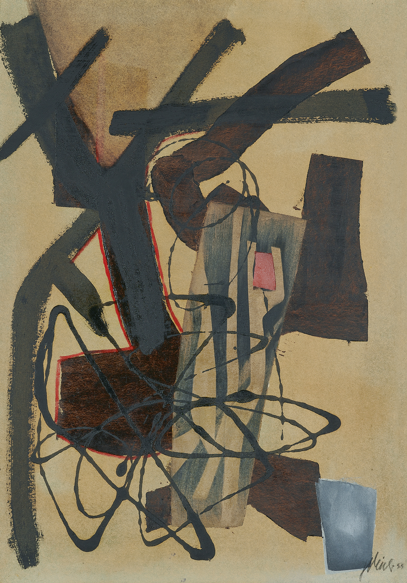 Fritz Winter, Fallendes Grün (Falling Green)