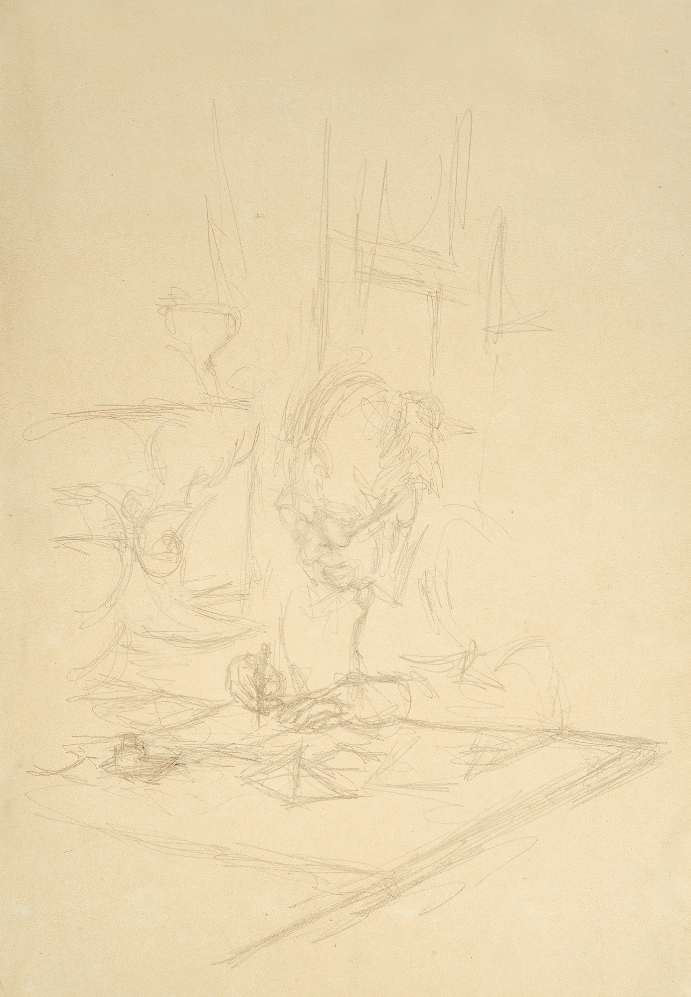 Alberto Giacometti, La mère de l'artiste écrivant à Stampa