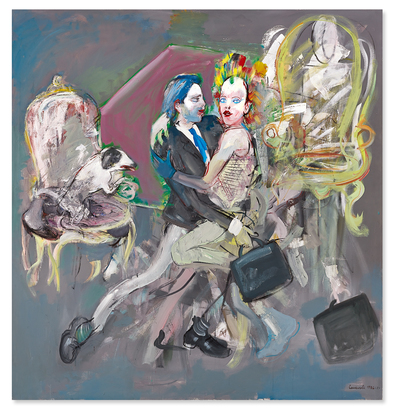 Paar in Intérieur. Tango