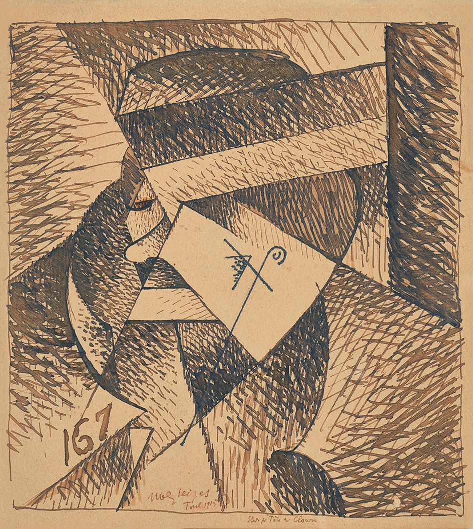 Albert Gleizes, Étude pour tête de clown (Study of Clown's Head)