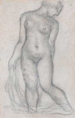 Jeune fille qui marche dans l'eau