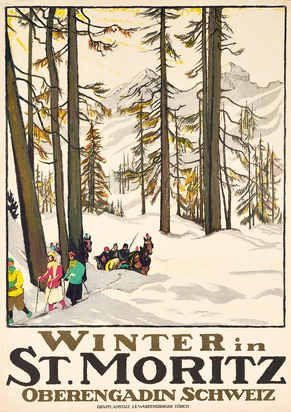 Plakat. Winter in St. Moritz