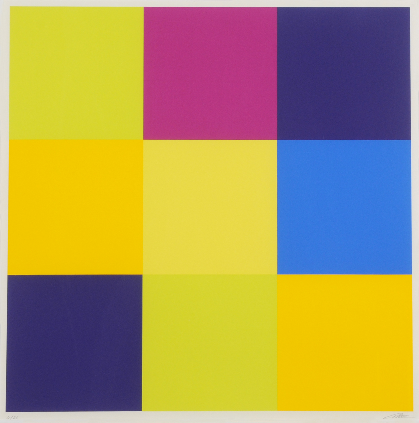 Richard Paul Lohse, 3 sheets from "3 Modulare Ordnungen - 3 Serielle Ordnungen"