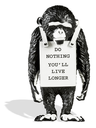 nach. Monkey Sign - Do Nothing You'll Live Longer (Black)