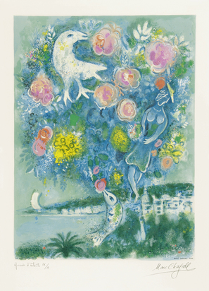 nach.  Baie des anges au bouquet de roses, aus "Nice et la Côté d'Azur"