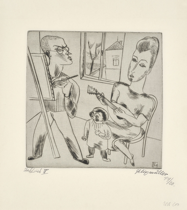Malerfamilie (Selfportrait)