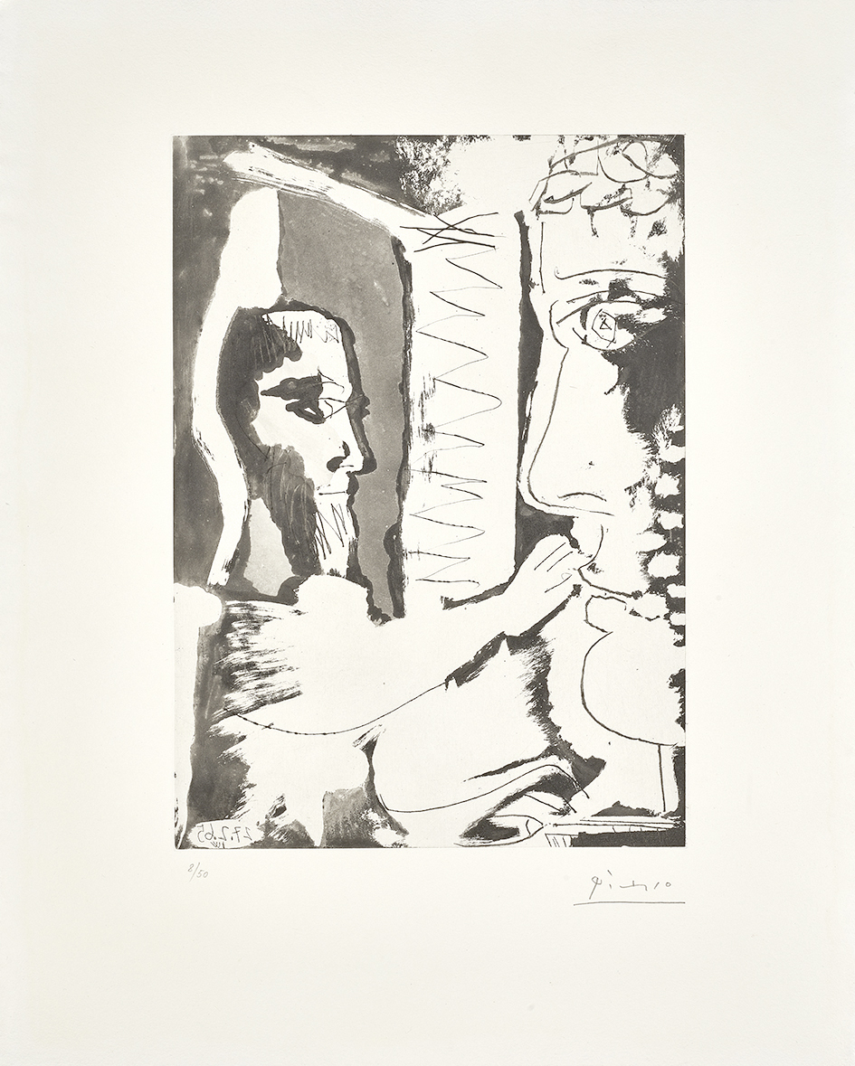 Pablo Picasso, Sculpteur et sculpture, from "Sable mouvant"