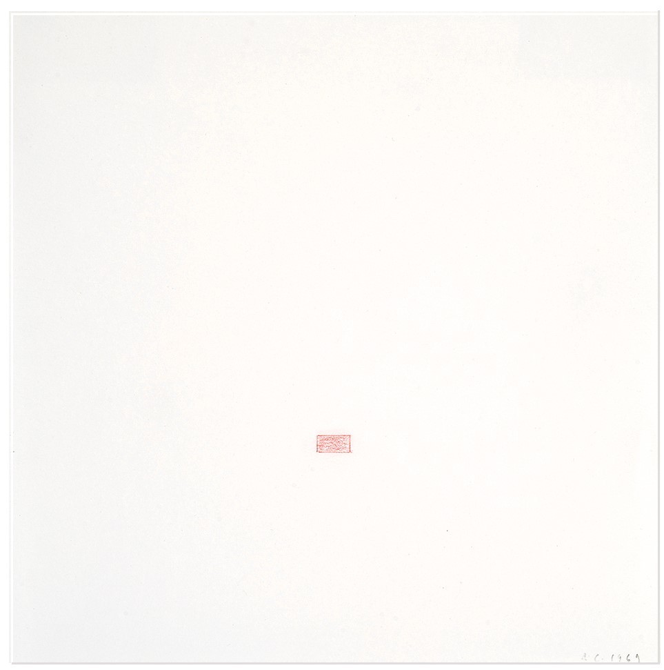 Antonio Calderara, 2 Zeichnungen: Senza titolo, 1969; Senza titolo