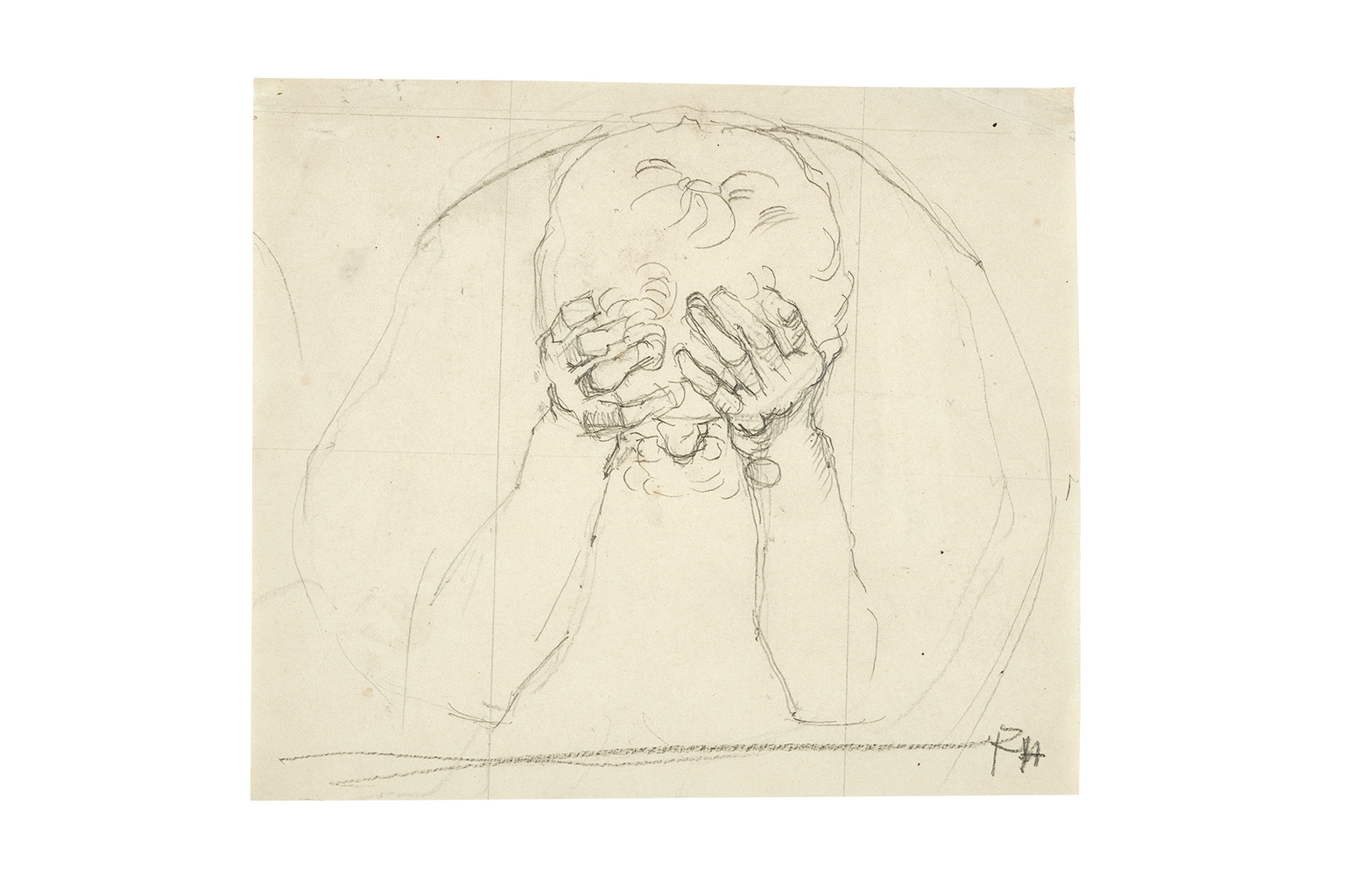 Ferdinand Hodler, Kopfstudie zu "Dunkler Genius"
