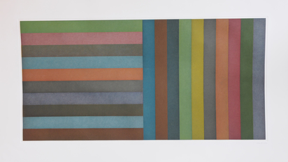 Blatt aus "Horizontal Colour Bands and Vertical Colour Bands"