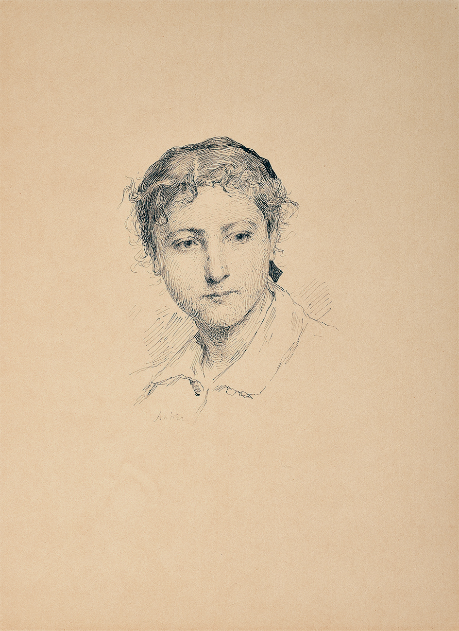 Albert Anker, Mädchenporträt (Portrait of a Girl)