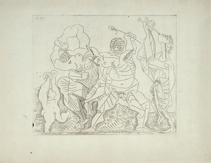 Bacchanale avec enfant aux cymbales