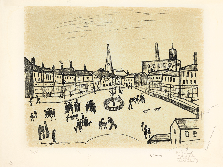 Lawrence Stephen Lowry, Tree in a Square