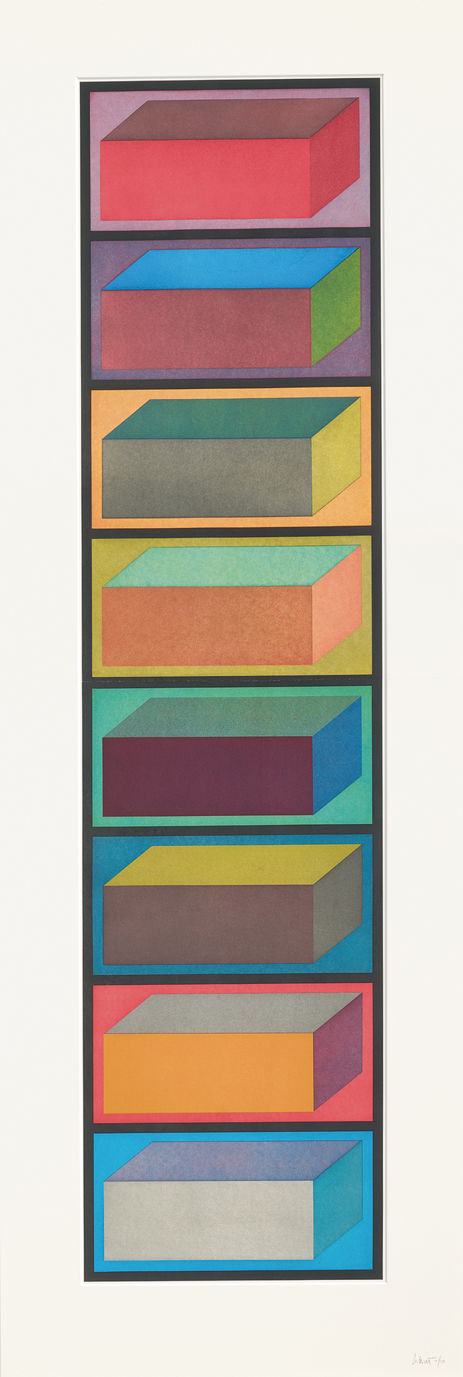 Sol LeWitt, Eight Cubic Rectangles