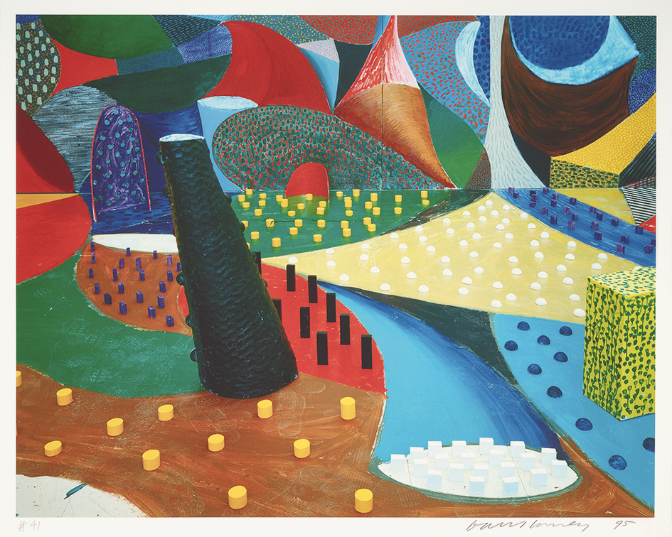 David Hockney, Snails Space, March 25th
