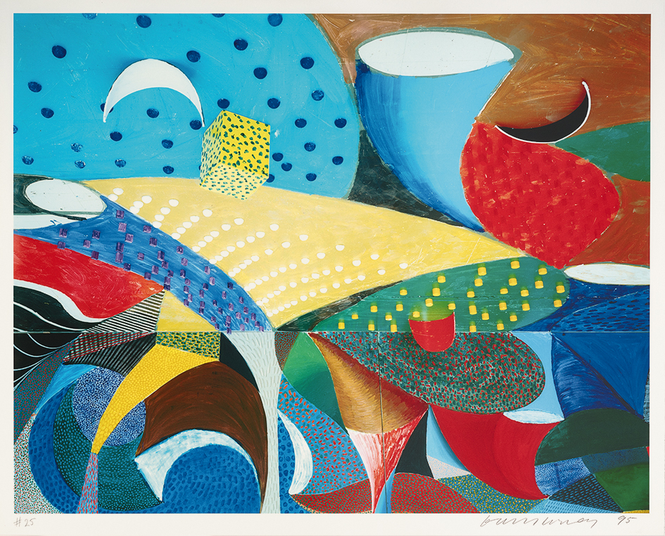 David Hockney, Snails Space, March 25th