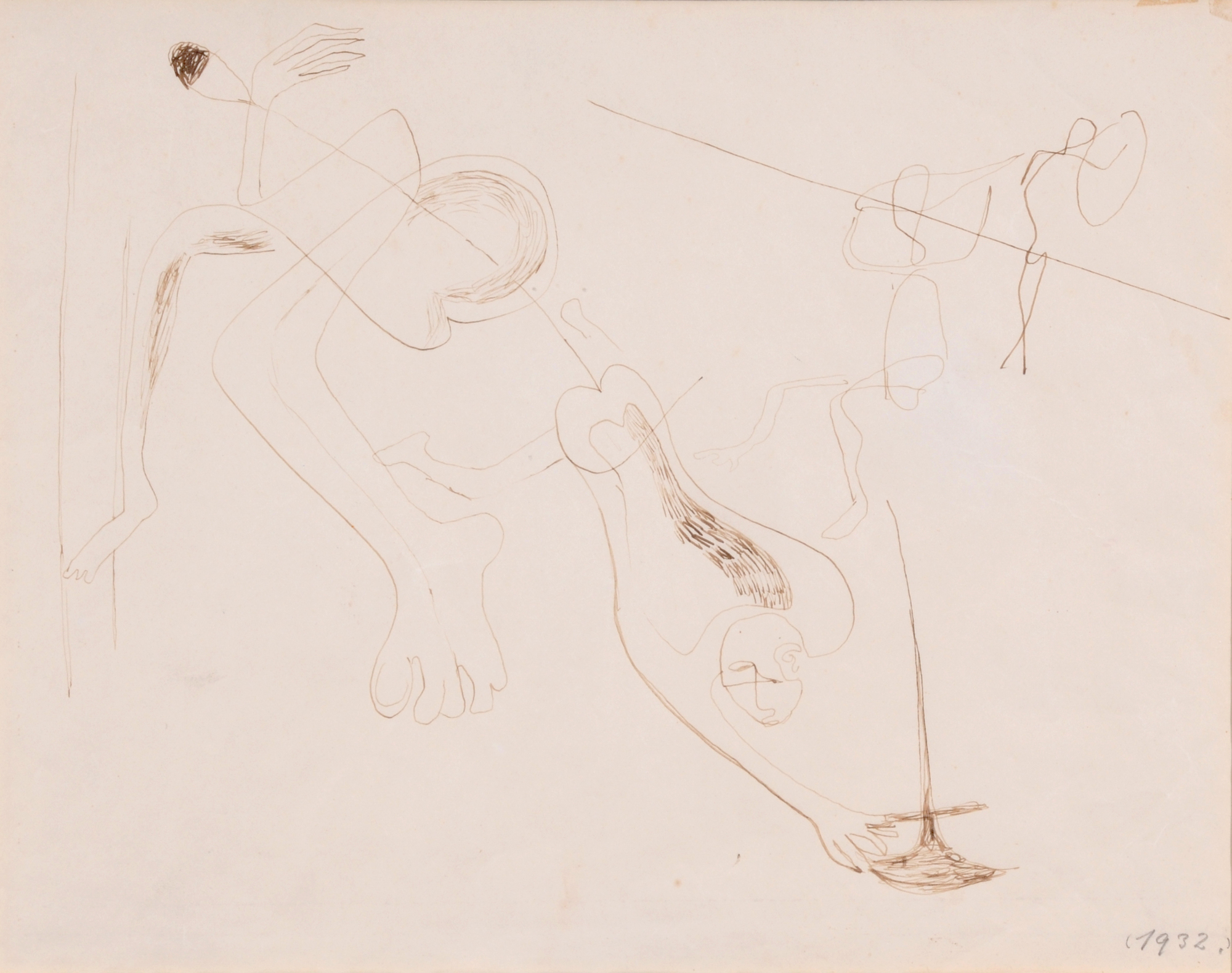 Walter Kurt Wiemken, Surrealistisches Blatt (Surrealistic Sheet)