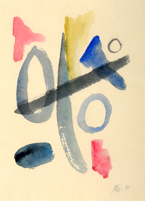 Kleines abstraktes Aquarell (Small Abstract Watercolor)