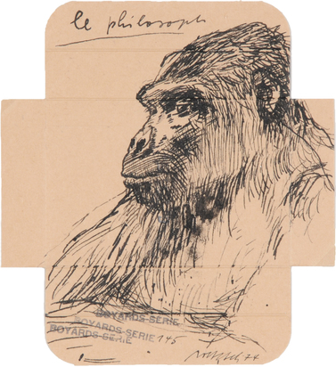 2 works from "Boyards-Serie": Angriff der Krähen; Le philosoph