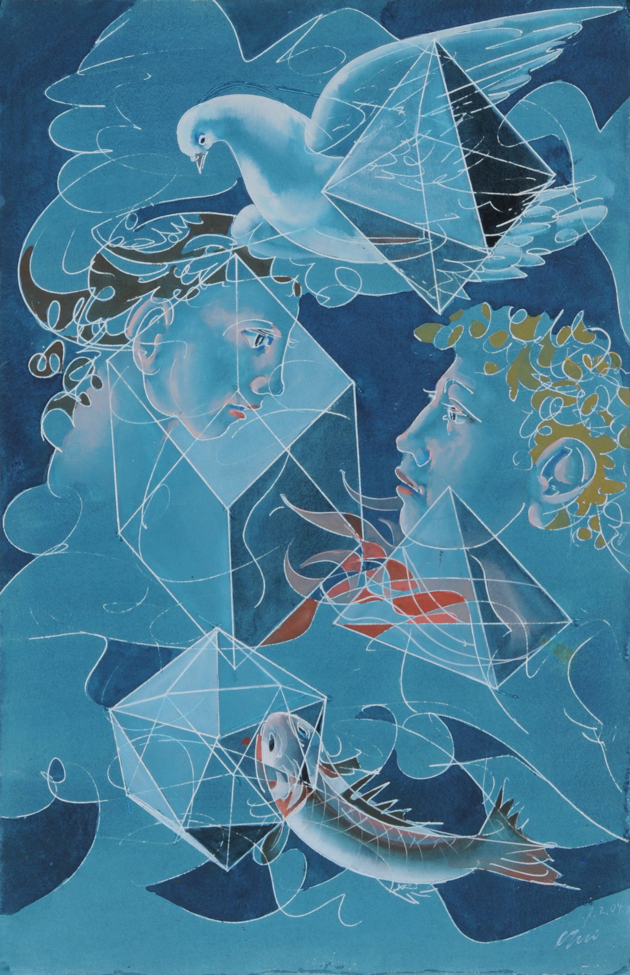 Hans Erni, Die Elemente nach Platon (The Elements after Platon)