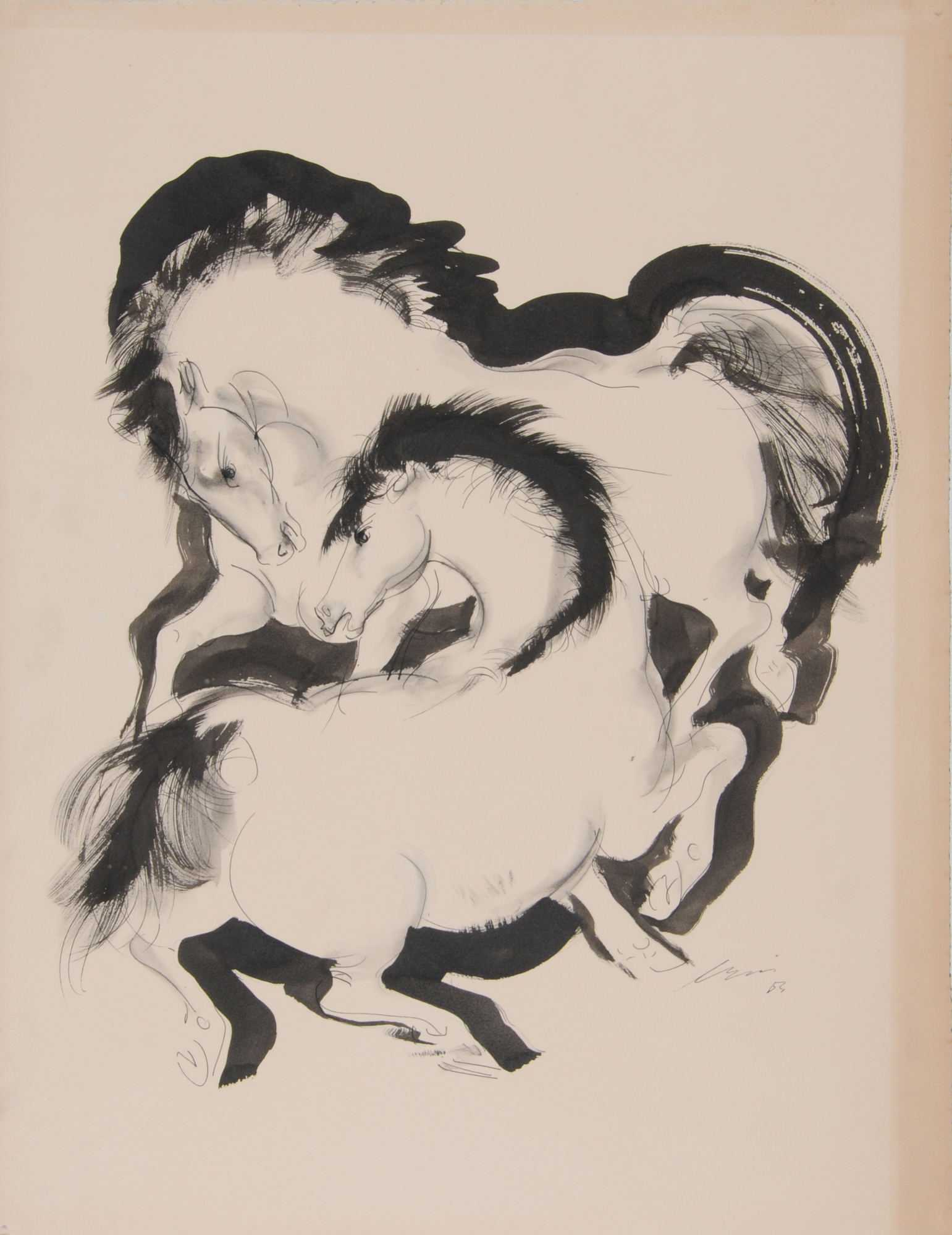 Hans Erni, Zwei Pferde (Two Horses)