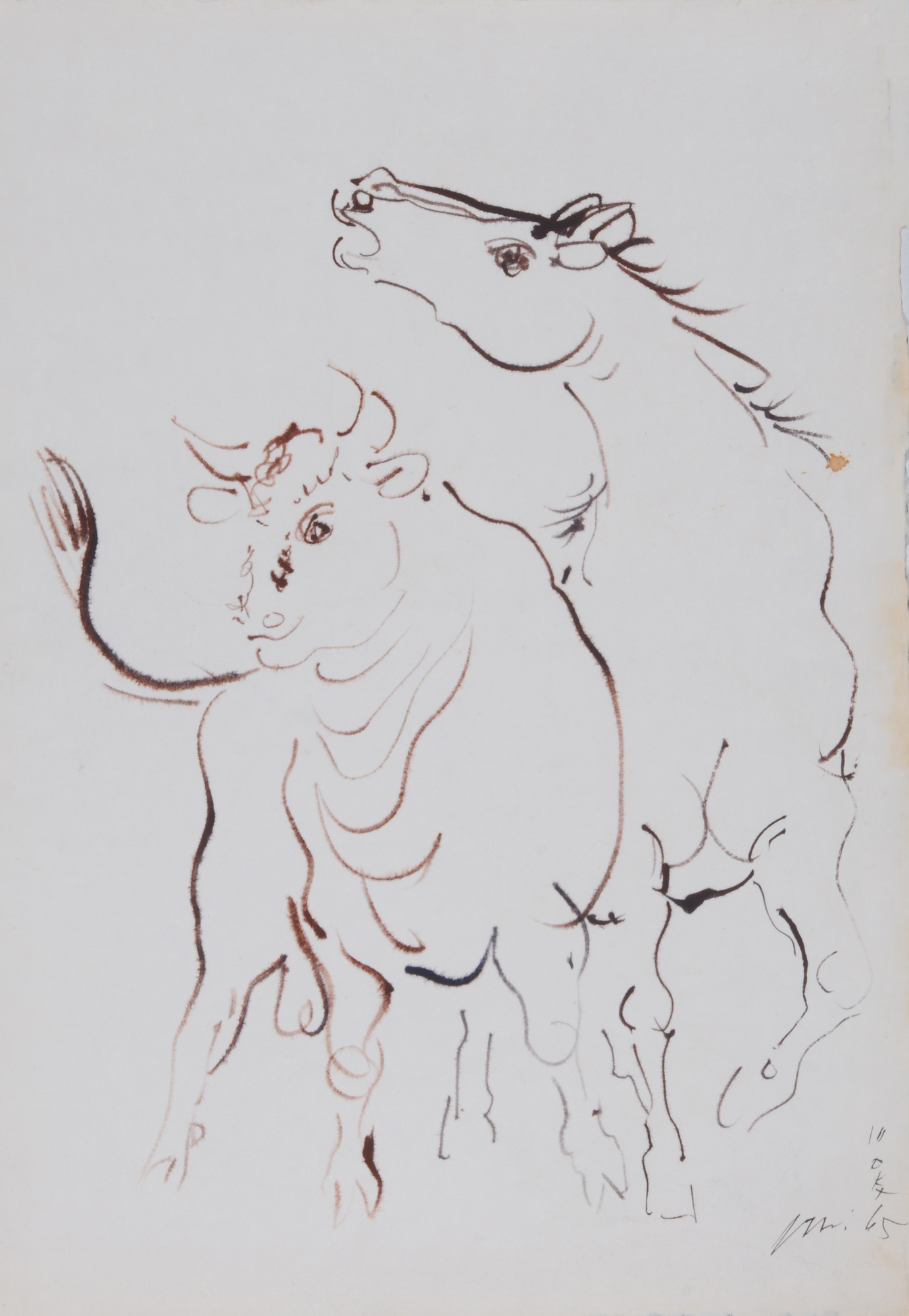 Hans Erni, Pferd und Stier (Horse and Bull)