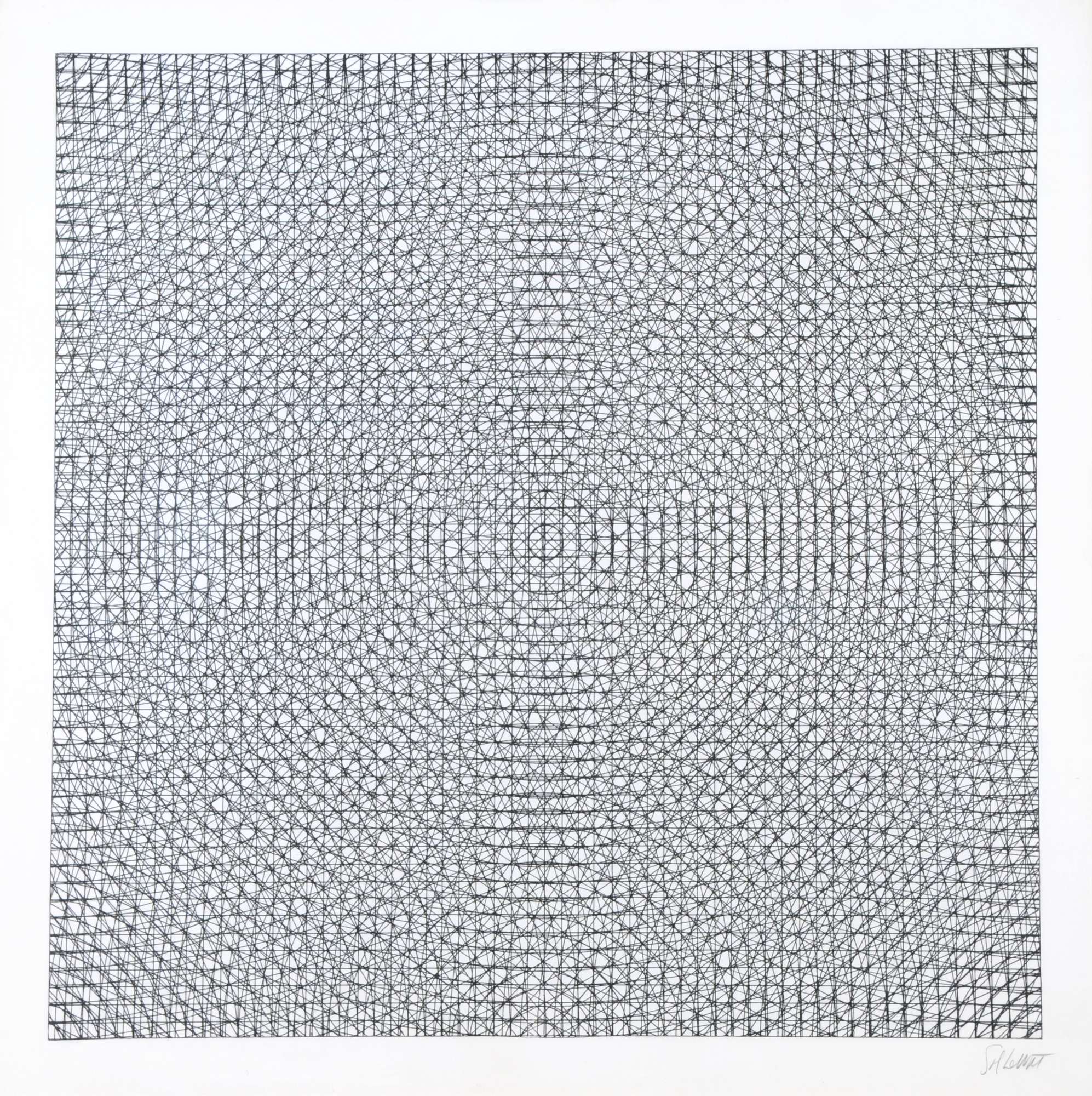 Sol LeWitt, Untitled, aus "Arcs, Circles and Grid Series"