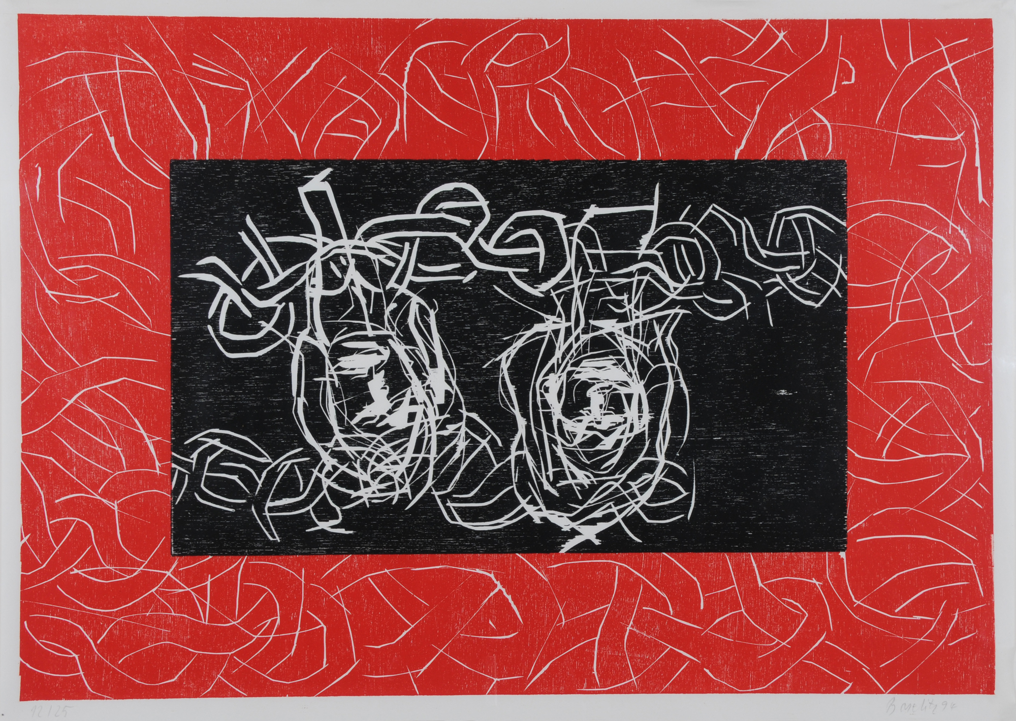 Georg Baselitz, Rote Schwestern/Haifa