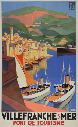 Plakat. Villefranche s/Mer - Port de Tourisme