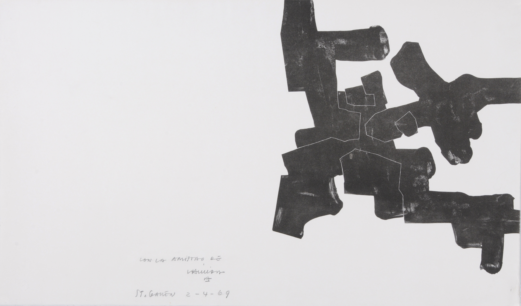 Eduardo Chillida, Sheet from "Meditation in Kastilien"