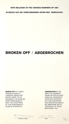 Broken off / Abgebrochen