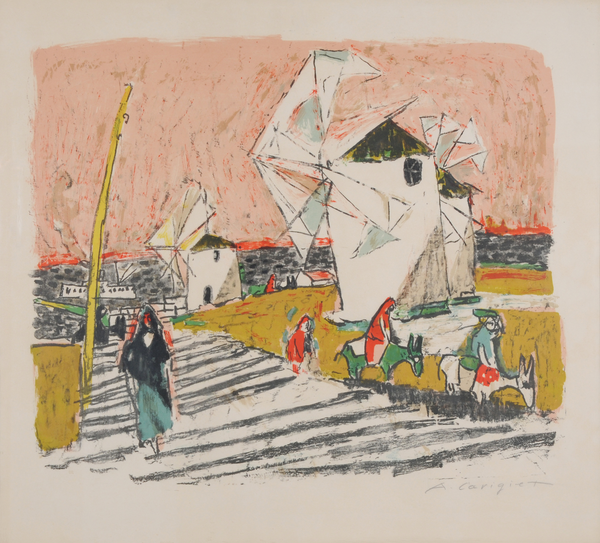 Alois Carigiet, 2 sheets: Untitled