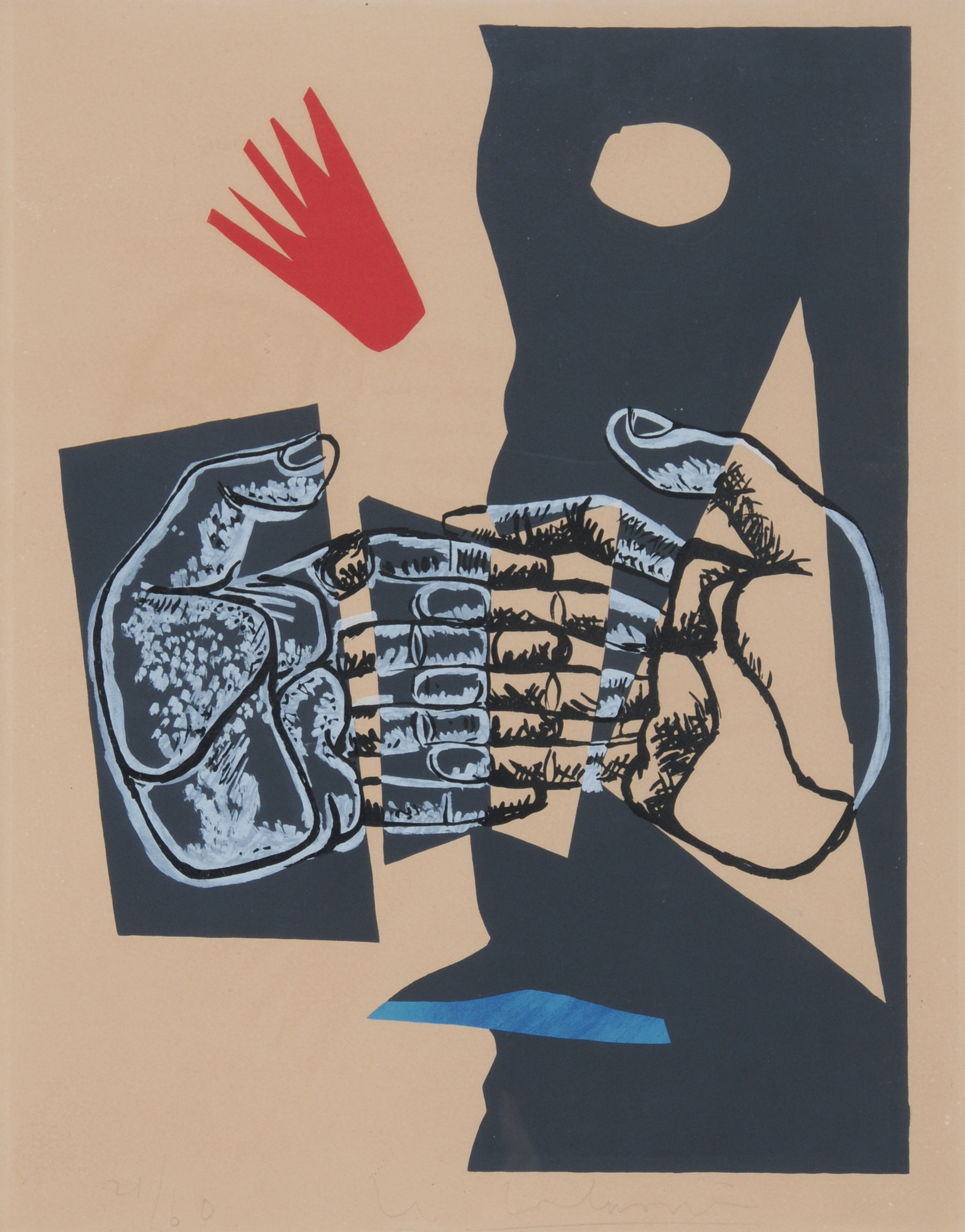Le Corbusier, Blatt aus "Poème de l'angle droit"