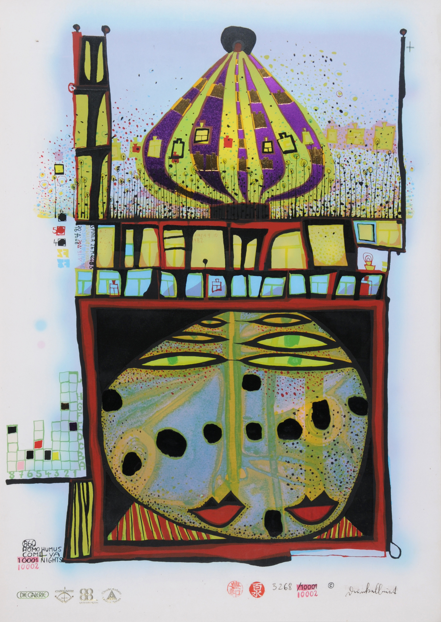 Friedensreich Hundertwasser, 10002 Nights Homo Humus come va how do you do
