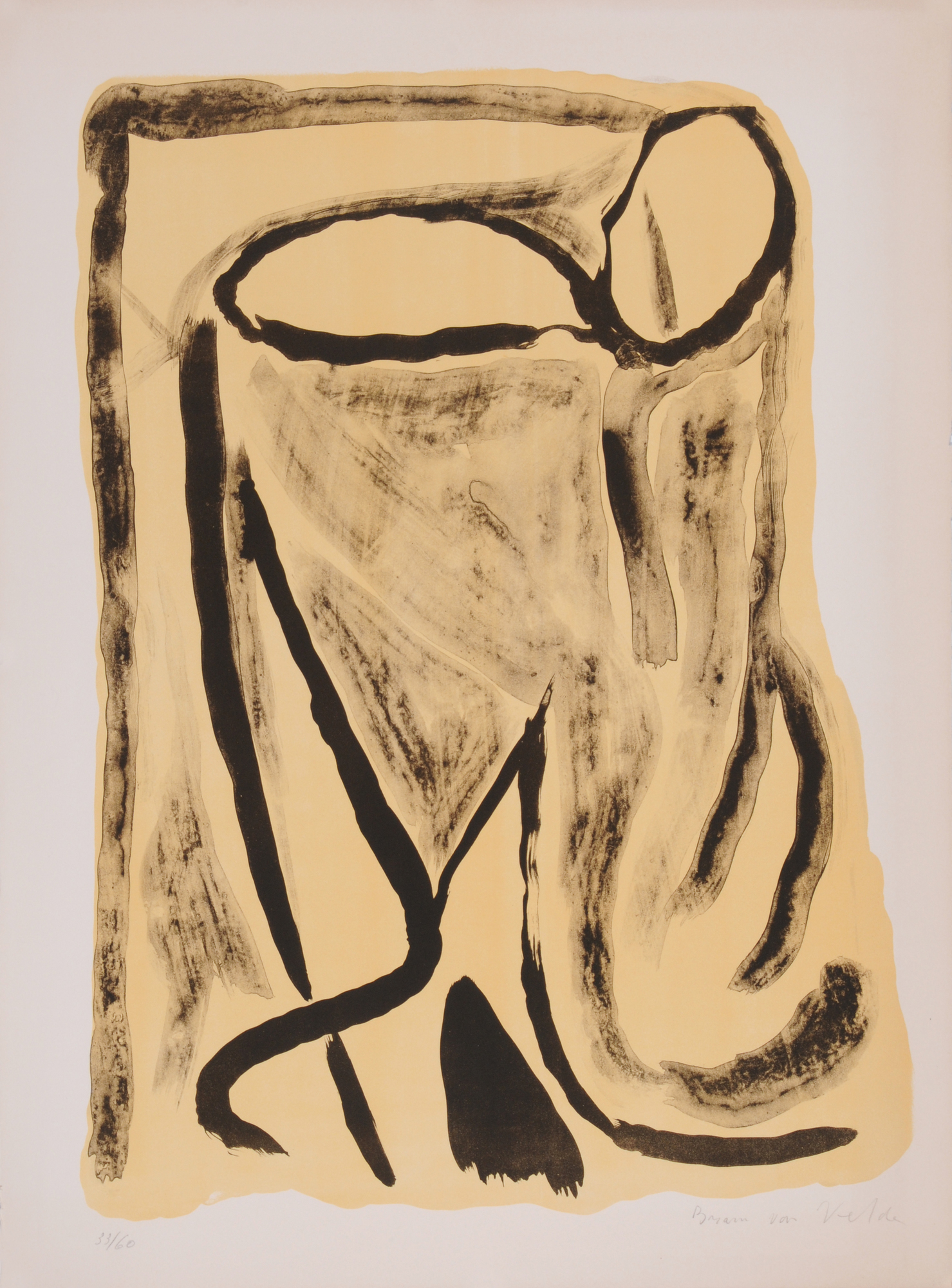 Bram van Velde, 4 Blätter: Untitled
