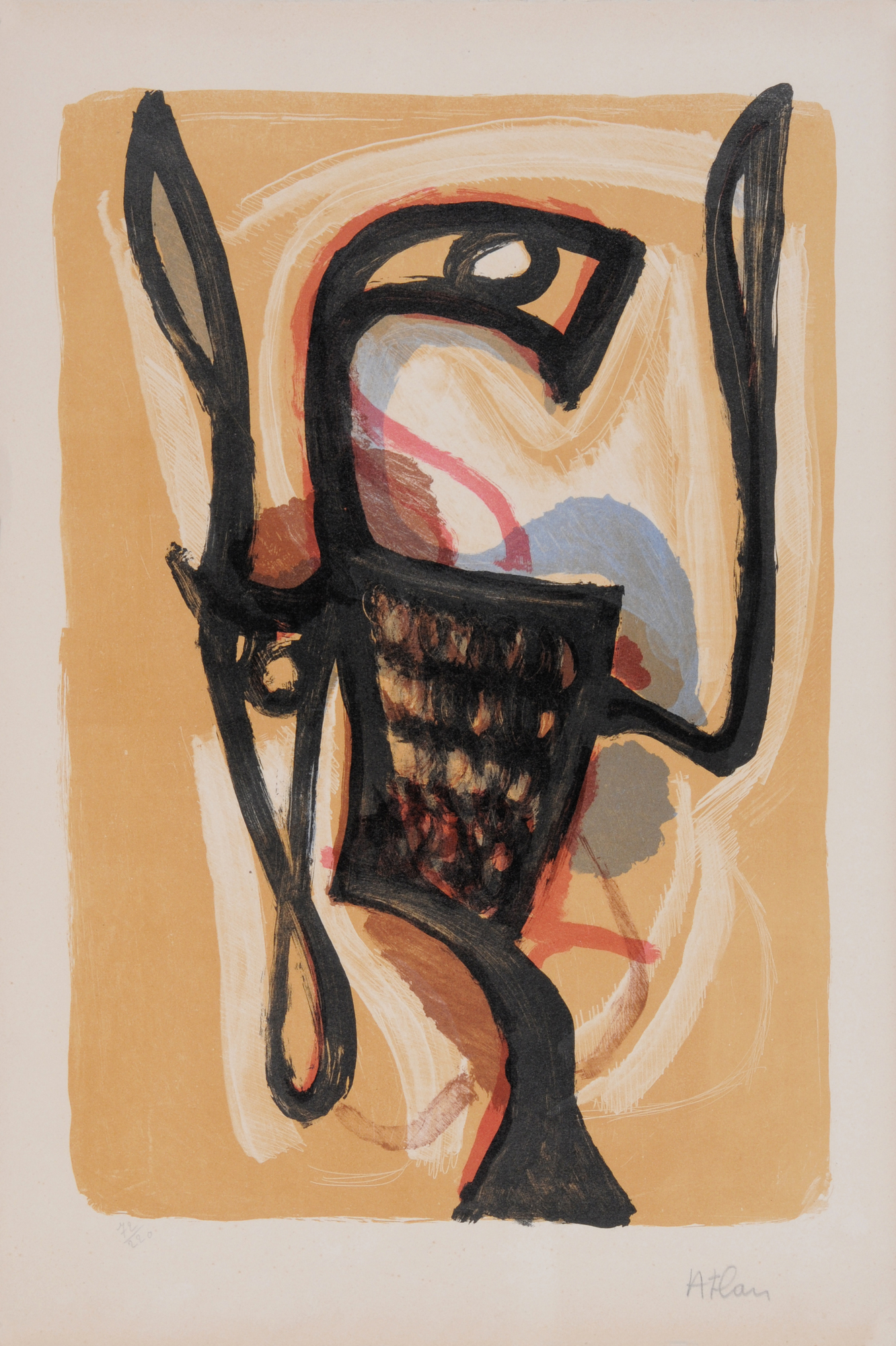 Grafik 20. Jh. , 5 Blätter: M. Ray; J.M. Atlan; P. Bury; C. Bryen (2)