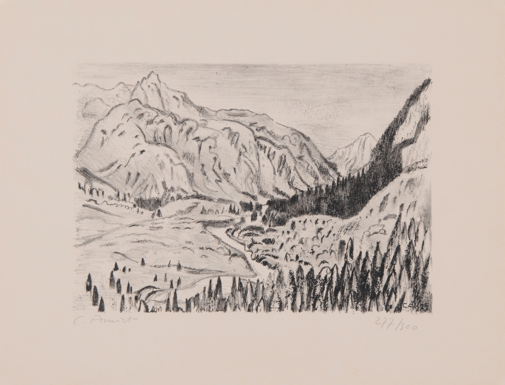 Cuno Amiet, 6 sheets from "Schönheiten der Alpenstrasse"