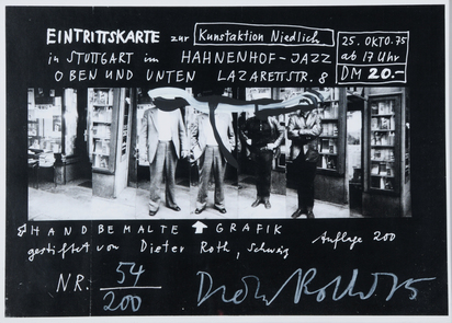 Eintrittskarte zur Kunstaktion Niedlich