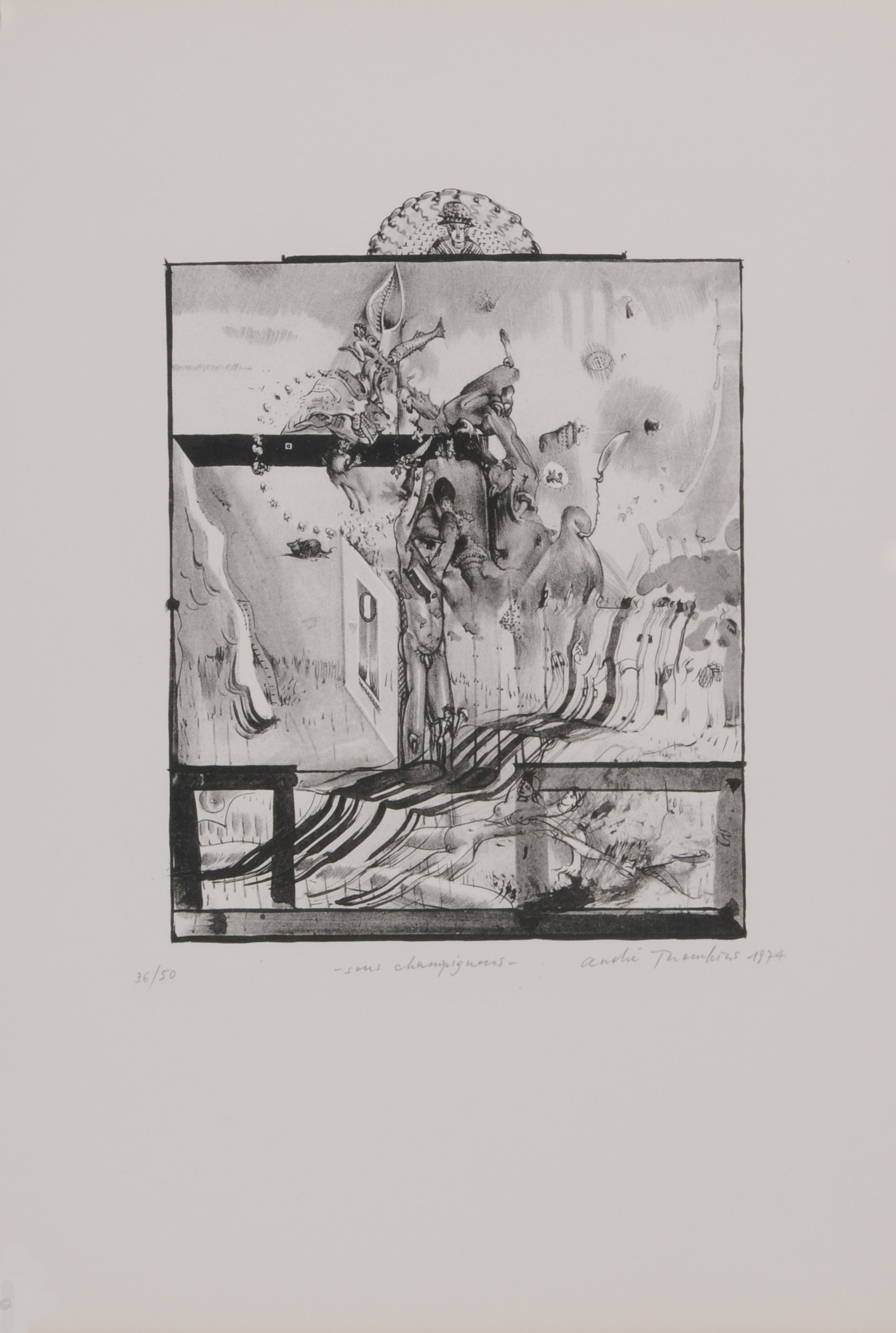André Thomkins, 6 sheets: Untitled