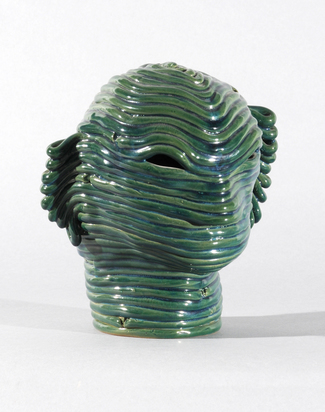 Kopf (grün-blau)  -  Head (green-blue)