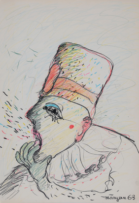2 Zeichnungen: Sans titre, 1963; Sans titre, 1970