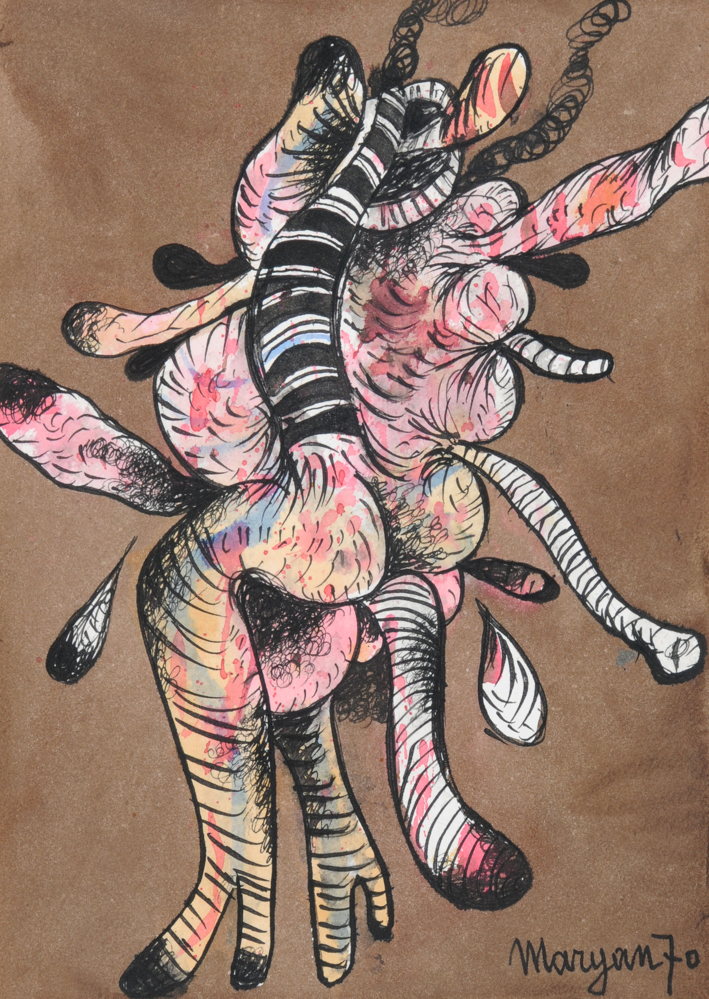 Maryan (Pinchas Burstein), 2 works: Untitled