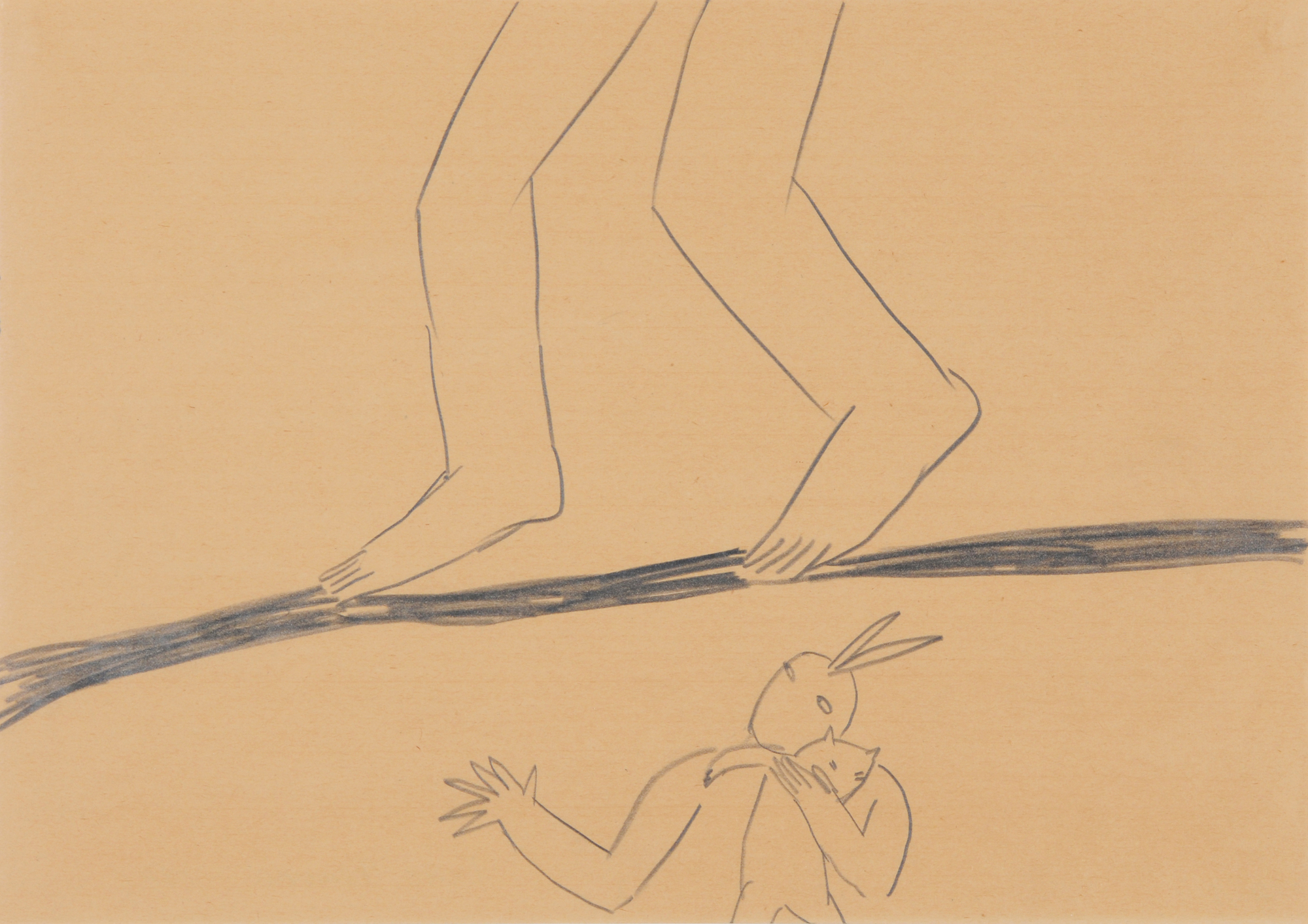 Leiko Ikemura, 4 drawings: Untitled