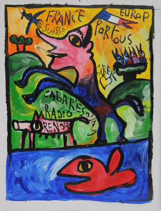 2 works: Jaber al Mahjoub; W. Eberli, 1988
